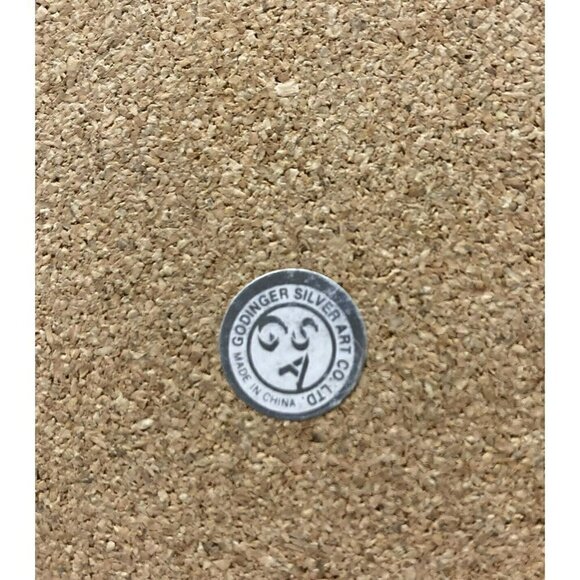 Godinger Silver Art Co. Green Marble Silver Plate Grape Cluster Tray-10” - Picture 6 of 9